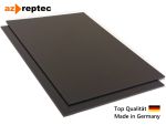Plastic plate ABS 2mm Black 1000 x 20 mm stripe